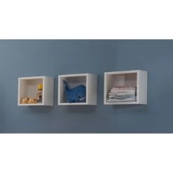 Mäusbacher Adele Hängeregale Dreiteilig Weiß Matt Lackiert