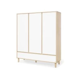 Pinolino Flow Kleiderschrank Groß 3 Türen, 1 Schubkasten