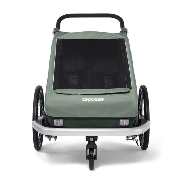Croozer Kid Vaaya 2 Jungle Green 2in1 Fahrradanhänger & Buggy-Set – Bild 3