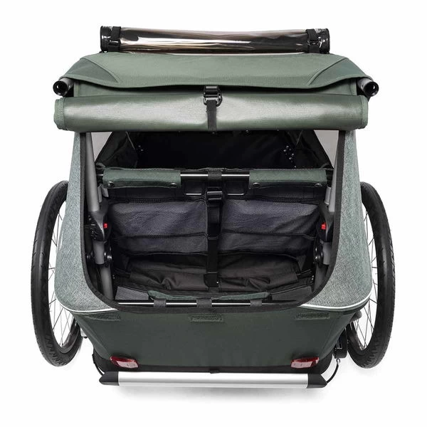 Croozer Kid Vaaya 2 Jungle Green 2in1 Fahrradanhänger & Buggy-Set – Bild 5