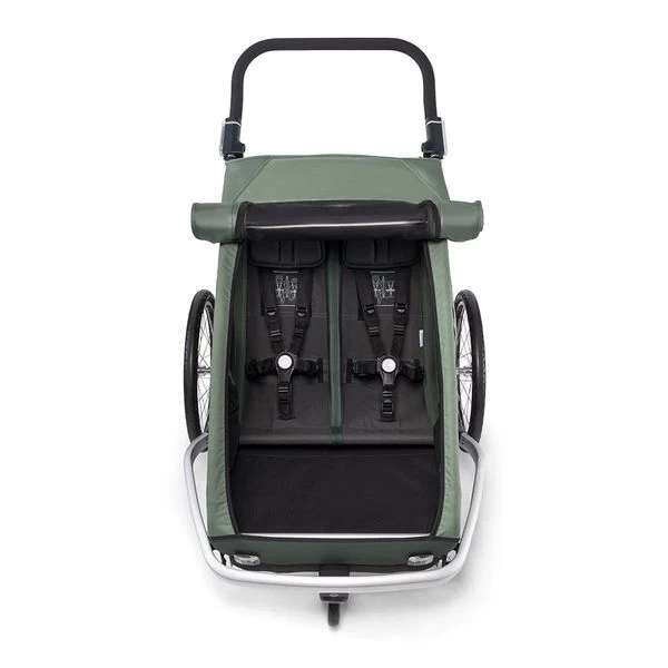 Croozer Kid Vaaya 2 Jungle Green 2in1 Fahrradanhänger & Buggy-Set – Bild 6