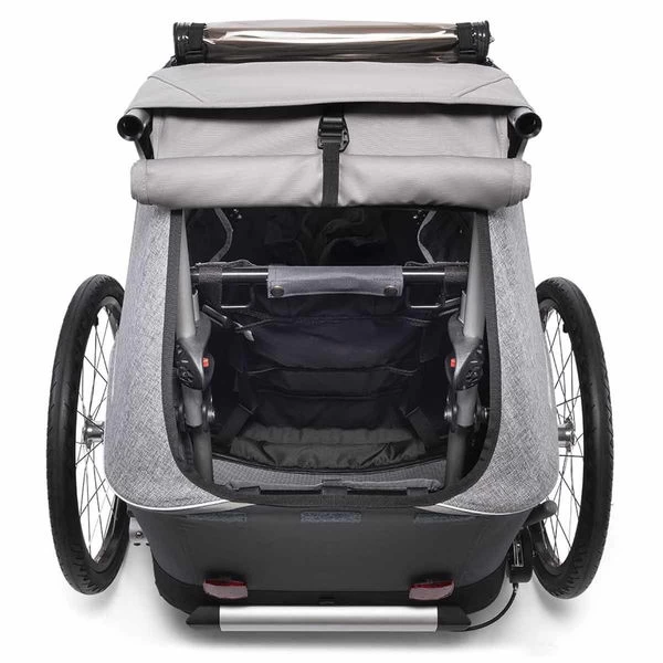 Croozer Kid Keeke 1 Stone Grey 2in1 Fahrradanhänger & Buggy-Set – Bild 5