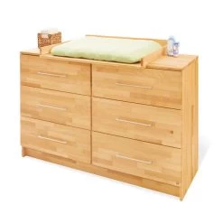 Pinolino Natura Wickelkommode Extrabreit Buche Massiv Geölt - Zum Toppreis