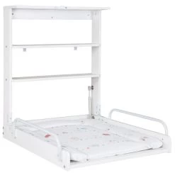 Roba Wandwickelregal Weiß Vogeltanz Inkl. Wickelauflage, Klappbar Und Platzsparend