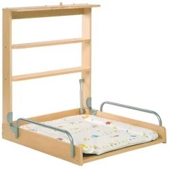 Roba Wandwickelregal Natur Waldhochzeit Inkl. Wickelauflage, Klappbar Und Platzsparend