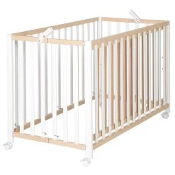 Roba Fold Up Klappbett 60x120 Cm Buche/weiß Zum Toppreis