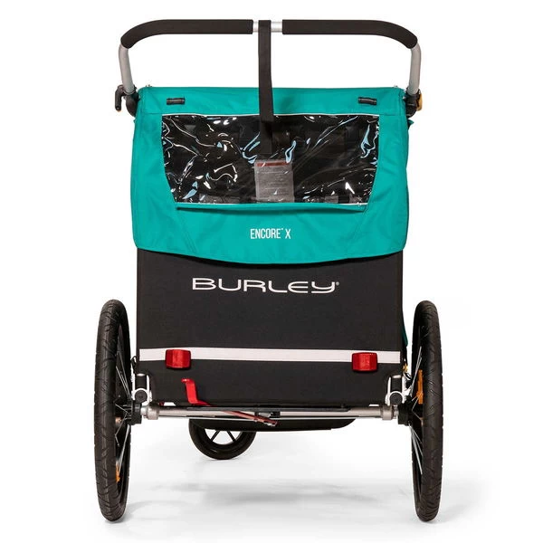 Burley Encore X Fahrradanhänger Türkis 2-Sitzer Mit Buggy-Funktion – Bild 3