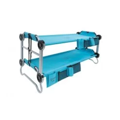 Kid-O-Bunk Campingbett Blau Mit Seitentaschen Etagenbett Von Disc-O-Bed