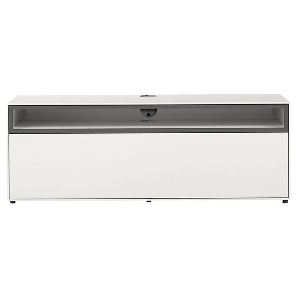 Now! By Hülsta Easy Wohnwand Lack-hellgrau 162x334x45 Mit Media-Lowboard - 4-teilig – Bild 2