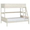 LIFETIME Etagenbett Family Kiefer Whitewash 90/140 Cm, Deluxe-Lattenrost