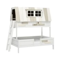 LIFETIME Etagenbett My Hangout 90 & 140x200 Cm Weiß - Deluxe-Lattenrost & Rollrost