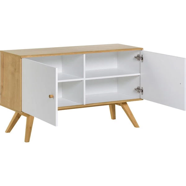 VOX Nature Kommode 2-türig Eiche / Weiß / Weiß – Bild 2