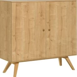 VOX Nature Geschirrschrank Eiche / Weiß / Eiche