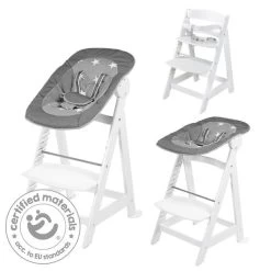 Roba Treppenhochstuhl Born Up 2 In 1 Little Stars Hochstuhl Mit Liegefunktion