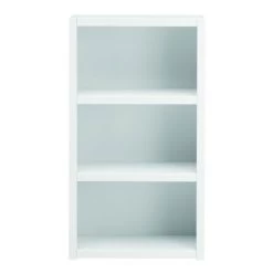 LIFETIME Regal 2 Böden Kiefer Weiß 8020-10 Massivholz, Viele Kombinationen Möglich