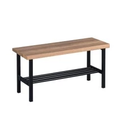 HomeTrends4You Garderobenbank Lenz Dekor Eiche Braun