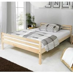 Ticaa Nadine Einzelbett Kiefer Natur 140 X 200 Cm Massivholz