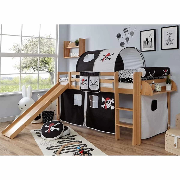 Ticaa Rene Rutschbett Buche Natur A3 Massivholz - Dessin Wählbar