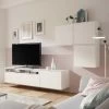 Now! By Hülsta Easy Wohnwand Reinweiß 179x268x44 5-teilig Mit Media-Lowboard