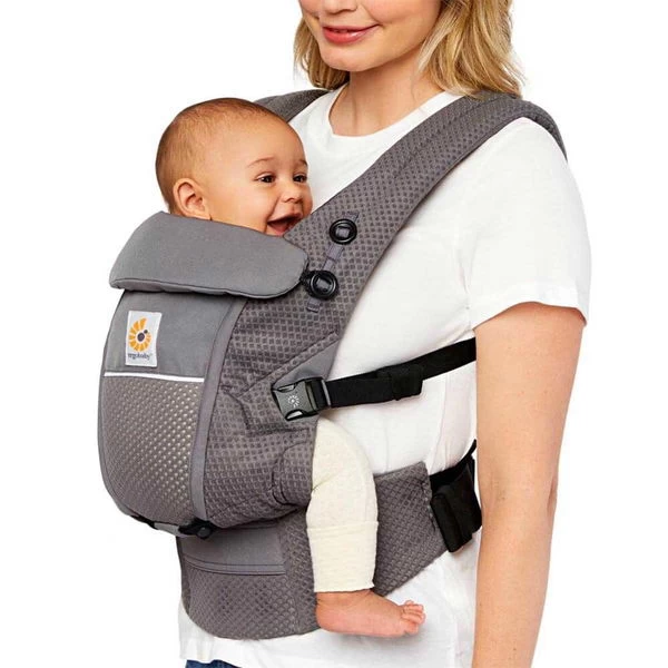 Ergobaby Adapt SoftFlex Mesh Graphite Grey Babytrage – Bild 2