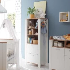 Mäusbacher Adele Beistellschrank Weiß Matt Lackiert/asteiche