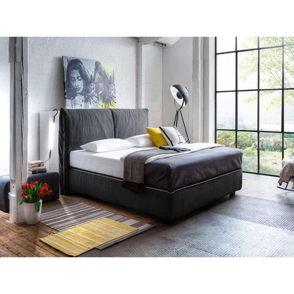 Tanja Meise4brands Antonia Boxspringbett 180x200cm Anthrazit/hellgrau Zum Toppreis