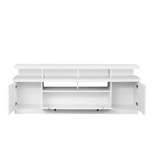 Trendteam Baxter Anbauwand 2-teilig Weiß Dekor | Breit Klein – Bild 2