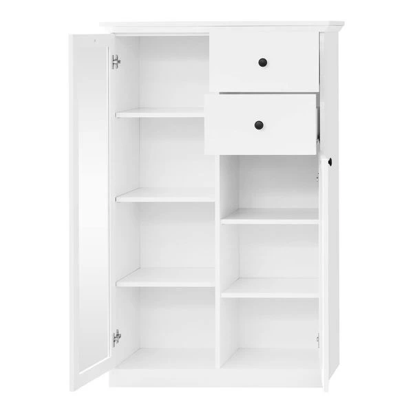 Trendteam Baxter Vitrine Klein Weiß Dekor – Bild 2