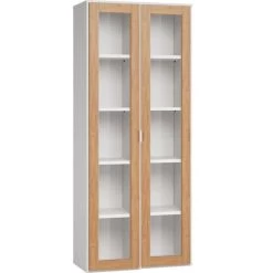 VOX Simple Vitrine Mit Glastür Breit Farbe Wählbar