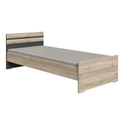 Wimex Cariba Jugendbett 140x200 Cm San Remo-Eiche-Nachbildung / Graphit