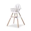 Childhome Evolu 2 Hochstuhl 2 In 1 Natur/weiß Inkl. 5-Punkt-Gurt Und Sicherheitsbügel
