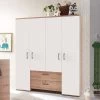 Mäusbacher Cindy Kleiderschrank 4-türig Asteiche/weiß Matt