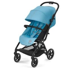 CYBEX Eezy S+2 Buggy Beach Blue Gestell In Black | Mit All-Terrain Rädern