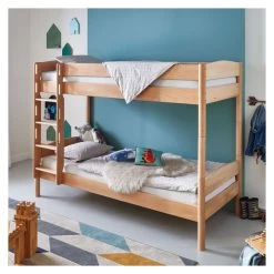 Relita MICHELLE Etagenbett Buche Massiv Natur 90 X 200 Cm - Frachtfrei