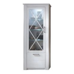 Trendteam Georgia Standvitrine Pinie Weiß