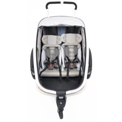 Hamax Outback Fahrradanhänger Grün/Schwarz Inkl. Deichsel & Buggyrad