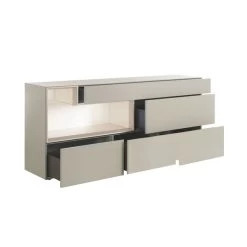 Hülsta Tetrim Sideboard 5R - Lack-Ausführung Mit Offenem Fach Und 4 Schubladen