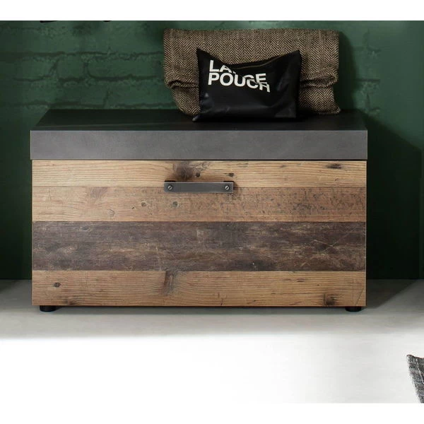 Trendteam Indy Garderoben-Set 3-teilig Old Wood / Graphit Grau | SchrĂ€nke, Spiegel â Bild 4