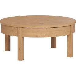 VOX Simple Kaffeetisch Niedrig Eiche Ø80 Cm