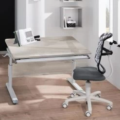 Paidi Diego 105 Schreibtisch Eiche-Nautik 105 X 70 Cm - Gestellfarbe Wählbar