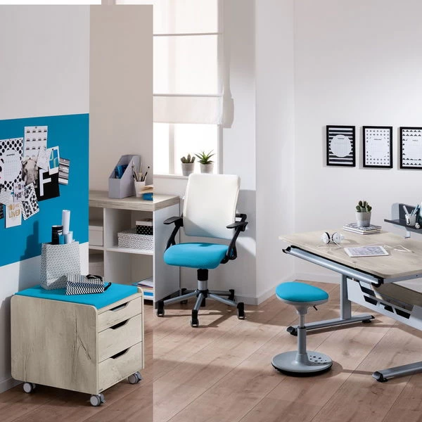 Paidi Rollcontainer 3S Eiche-Nautik Für Schreibtisch Diego - 3 Schubkästen – Bild 2