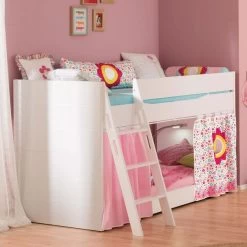 Paidi Fiona Etagenbett Kreideweiß 120 Cm Schräge Leiter 120x200 Cm