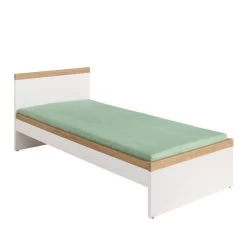 Paidi Oscar Jugendliege 140x200 Cm Kreideweiß/Eiche-Nebraska