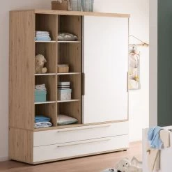 Paidi Fionn/Remo Schiebetürenschrank Breit 2x Kreideweiß | Zum Aktionspreis