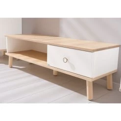 Paidi Ylvie Lowboard Kreideweiß/Birke Massiv