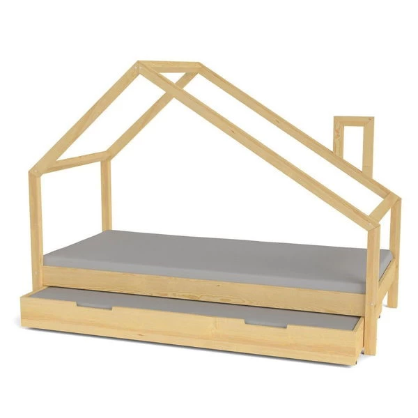 Nature Kid Milo Hausbett Natur Mit Giebeldach LiegeflĂ€che 140 X 200 â Bild 4