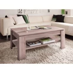 Trendteam Universal Couchtisch Eiche San Remo Dunkel